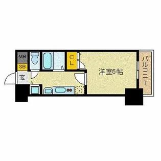 プレサンス名古屋STATIONビーフレックス【12階】の間取り