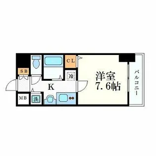 プレサンス名古屋STATIONアライブ【13階】の間取り