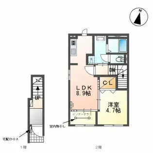 オリオン【2階】の間取り