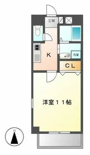 コートモーリス新道【901号室】の間取り