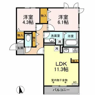 Ott’s Gejo【2階】の間取り