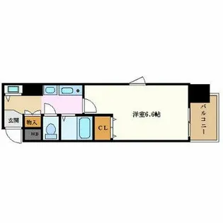 プレサンス名古屋駅前【10階】の間取り