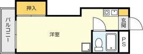 司城ビル【5階】の間取り