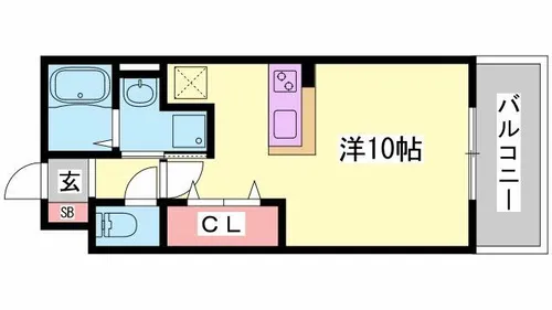CONTINENT花影Ⅰ【403号室】の間取り