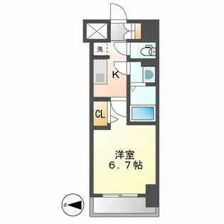 メイクス鶴舞Ⅱ【903号室】の間取り