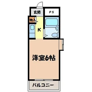 ドール青峰通【5階】の間取り