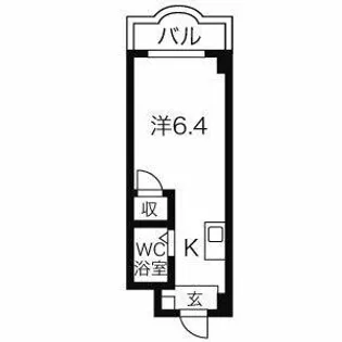 クレールショーワIII【4F号室】の間取り