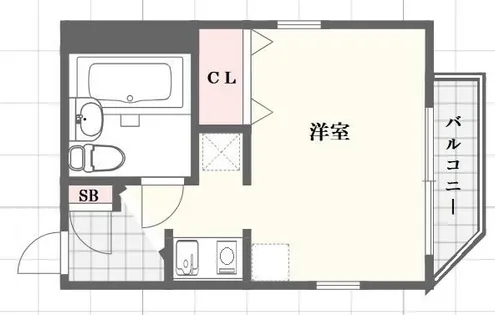 レインボーハイツ【2階】の間取り