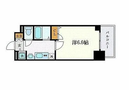 プレサンス名古屋STATIONアブソリュート【11階】の間取り