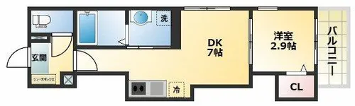 THE CREST【1階】の間取り