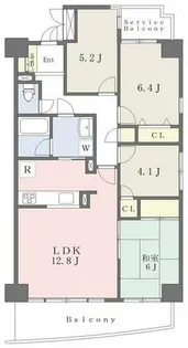 ザ・シーン城北ウエストスター【3階】の間取り