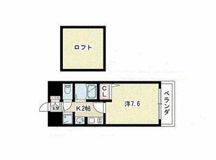 プレサンス名古屋駅前アクシス【6階】の間取り