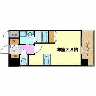 プレサンス名古屋駅前【11階】の間取り