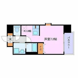 プレサンス名古屋駅前【6階】の間取り