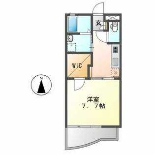 The Sun Chikusa【106号室】の間取り
