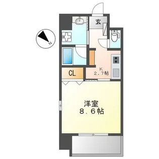 FRENCIA NOIE名駅【8階】の間取り