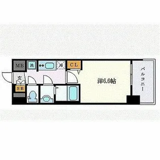 プレサンス名古屋STATIONフレア【4階】の間取り