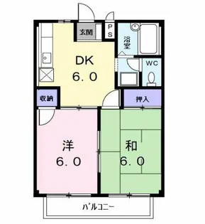 ドミールカニエ【2階】の間取り