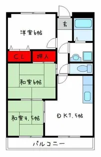 松岡マンションⅡ【3階】の間取り