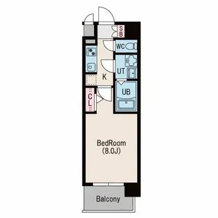 S-RESIDENCE大橋FLUSS【203号室】の間取り