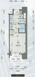 プレサンス名古屋STATIONアブソリュート【9階】の間取り