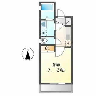 アソシエ鶴舞公園【401号室】の間取り