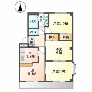 マロンステージA棟【1階】の間取り