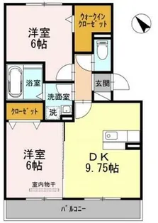 ルミエール新道【1階】の間取り
