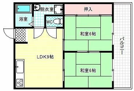 サンハイツ松原【4階】の間取り
