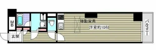 ウエストクイーンズ【300号室】の間取り