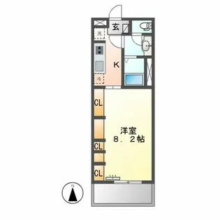 リブリ・名古屋【3階】の間取り