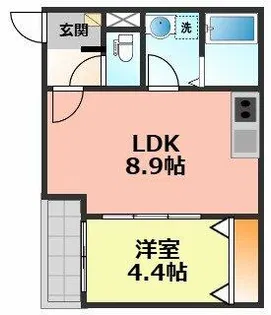 LE COCON清須Ⅱ【203号室】の間取り