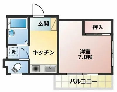 エコール松山【3階】の間取り