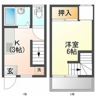 アパートメントP.I.【007号室】の間取り