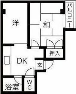 メビウス京橋南レジデンス【4階】の間取り