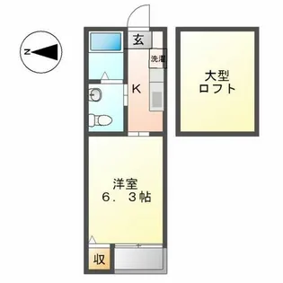 ヴィラ志賀本通(Villa志賀本通)【105号室】の間取り