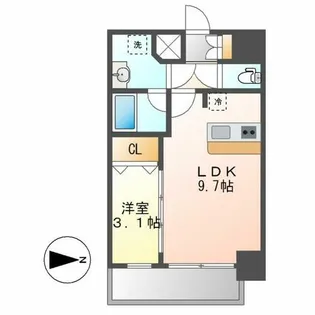 メイクスWアート浅間町【12階】の間取り