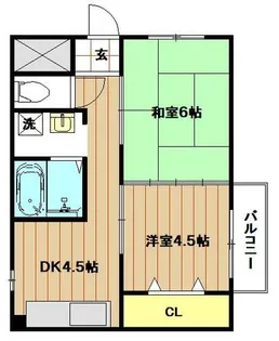 サンヴィラ上之宮【301号室】の間取り