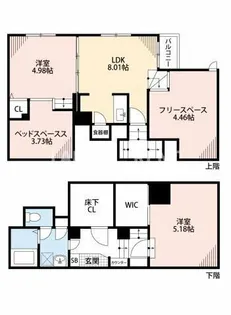 2LDKの間取り画像