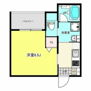 axis 明石【202号室】の間取り