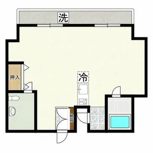 桃井マンション【2階】の間取り