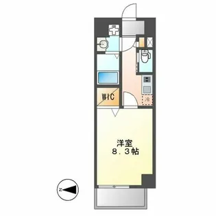S-FORT堀田通【505号室】の間取り