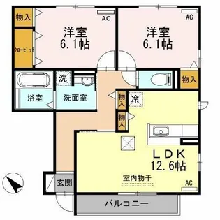 ポルトフィーノ【1階】の間取り