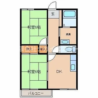 カーサYASIRO【101号室】の間取り