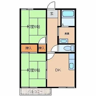 カーサYASIRO【101号室】の間取り