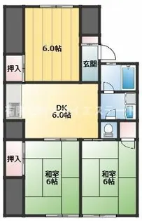 社ハイツ【101号室】の間取り