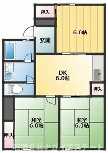 社ハイツ【101号室】の間取り
