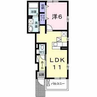 ビータプラシード【1階】の間取り