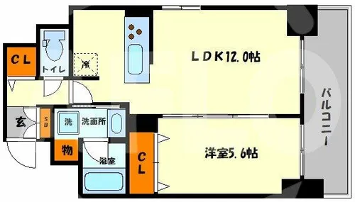 histoire玉造【11階】の間取り