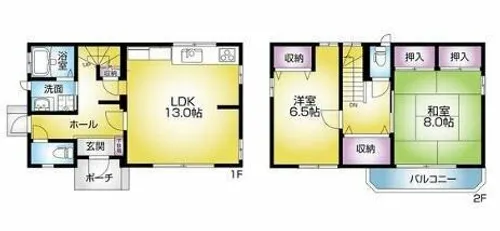 兵庫県神戸市東灘区住吉宮町3丁目【一戸建】の間取り